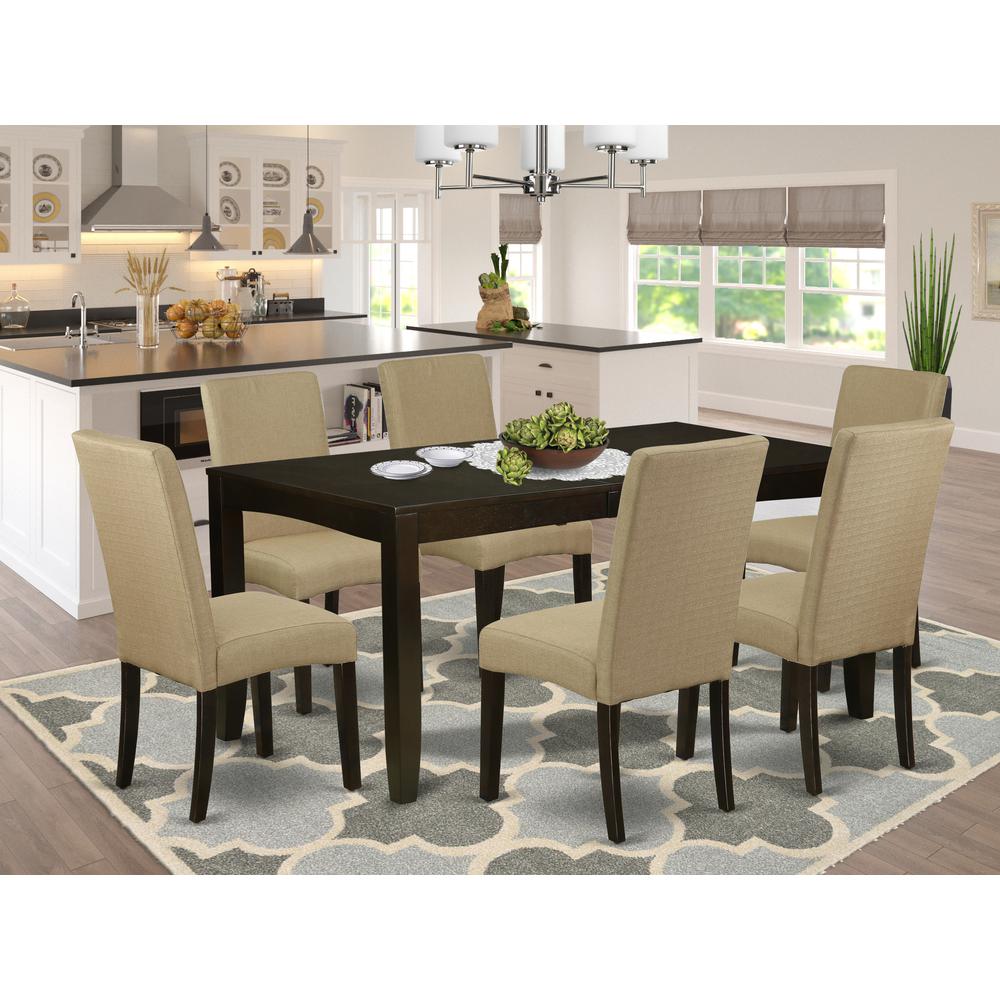 Dining Room Set Cappuccino, LYDR7-CAP-03. Picture 2