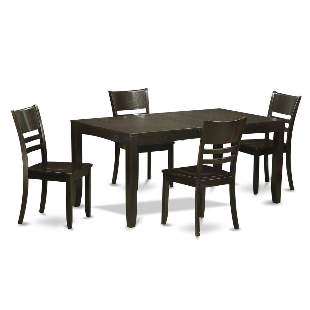 5  Pc  Dining  room  set-Kitchen  Tables  with  Leaf  and  4  Chairs  for  Dining  room. Picture 2