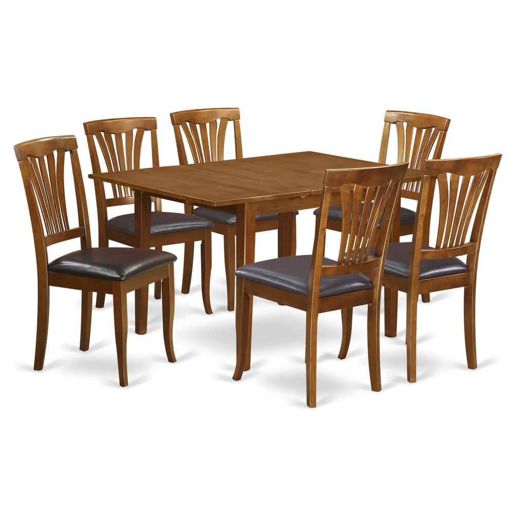 7  Pc  dinette  set  for  small  spaces-Kitchen  Tables  and  6  Dining  Chairs. Picture 2