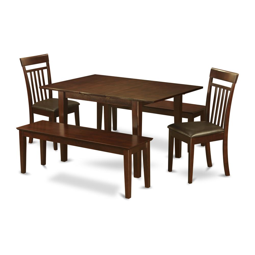 5  Pc  dinette  set  for  small  spaces-Tables  and  2  Dining  Chairs  and  2  Benches. Picture 2