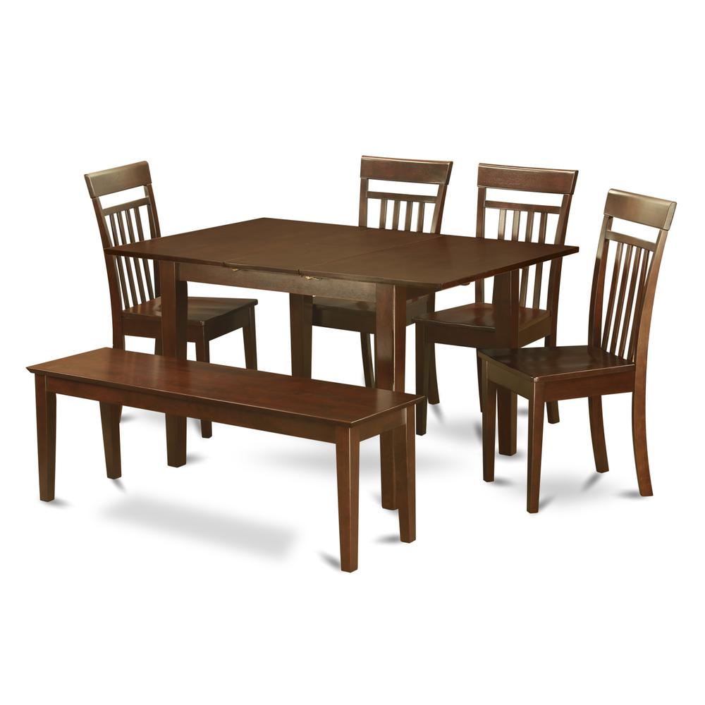 6  Pc  dinette  set-Kitchen  Table  and  4  Dining  Chairs  and  Dining  Bench. Picture 2