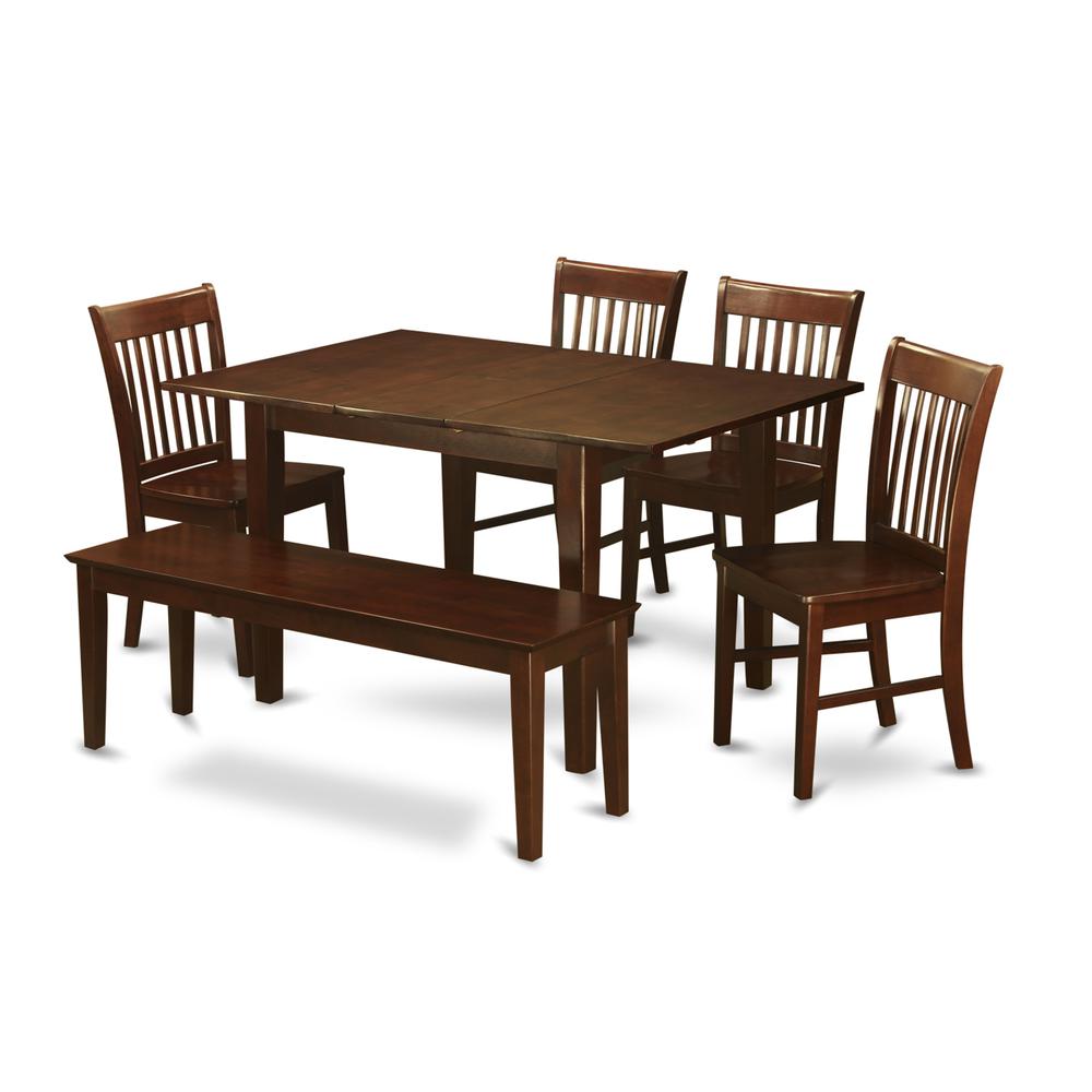 6  Pc  small  Kitchen  Table  set-  Tables  and  4  Dining  Chairs  and  Dining  Bench. Picture 2