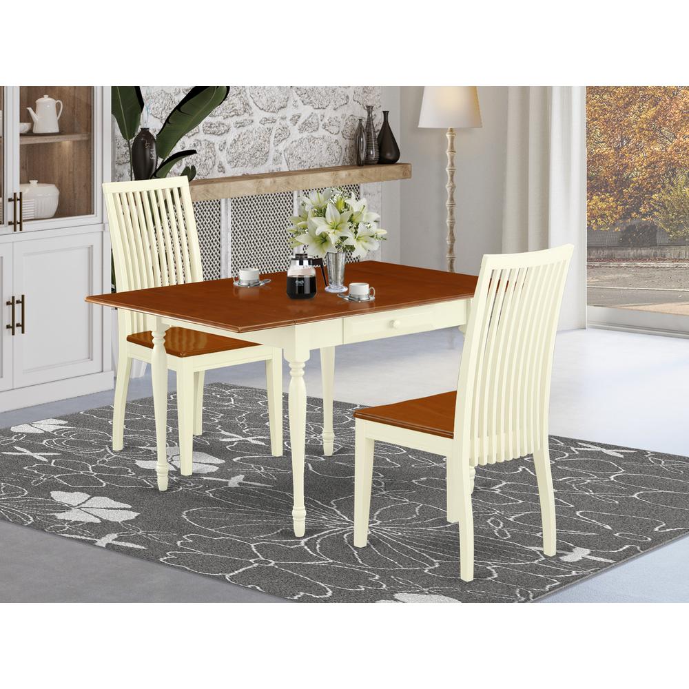 Dining Room Set, MZIP3-WHI-W. Picture 2