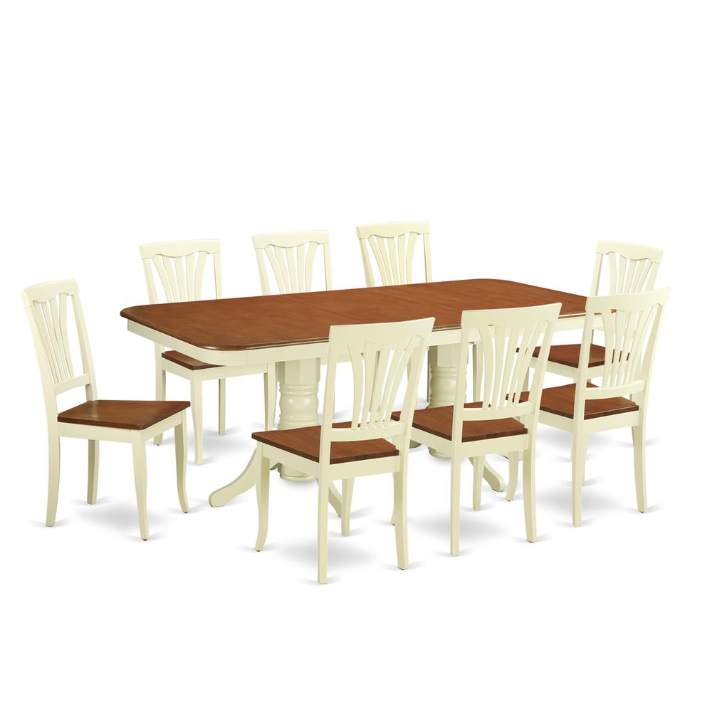 9  Pc  Dining  set-Table  with  Leaf  and  8  Chairs  for  Dining. Picture 2