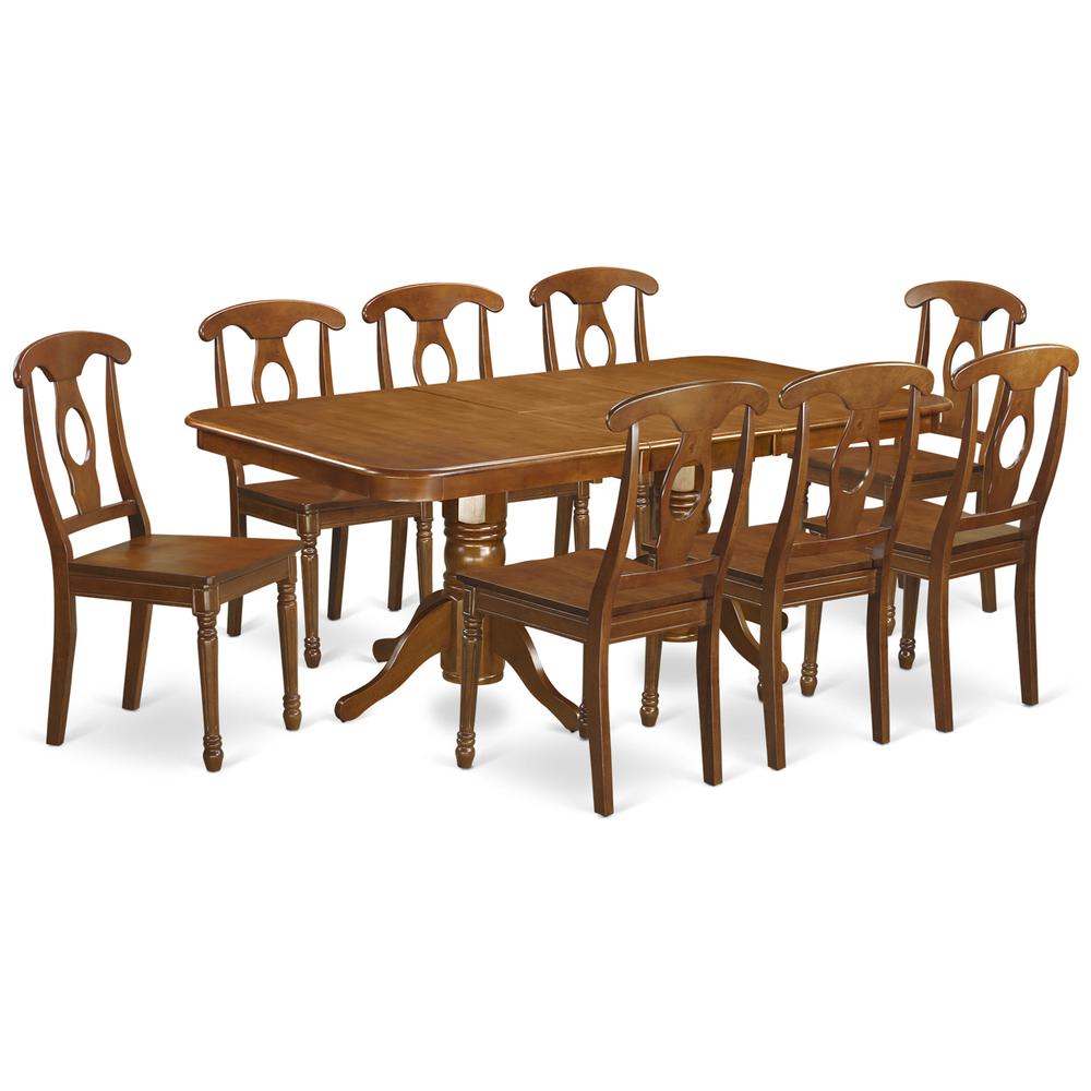 9  Pc  Dining  room  set  Table  with  Leaf  and  8  Dining  Chairs. Picture 2