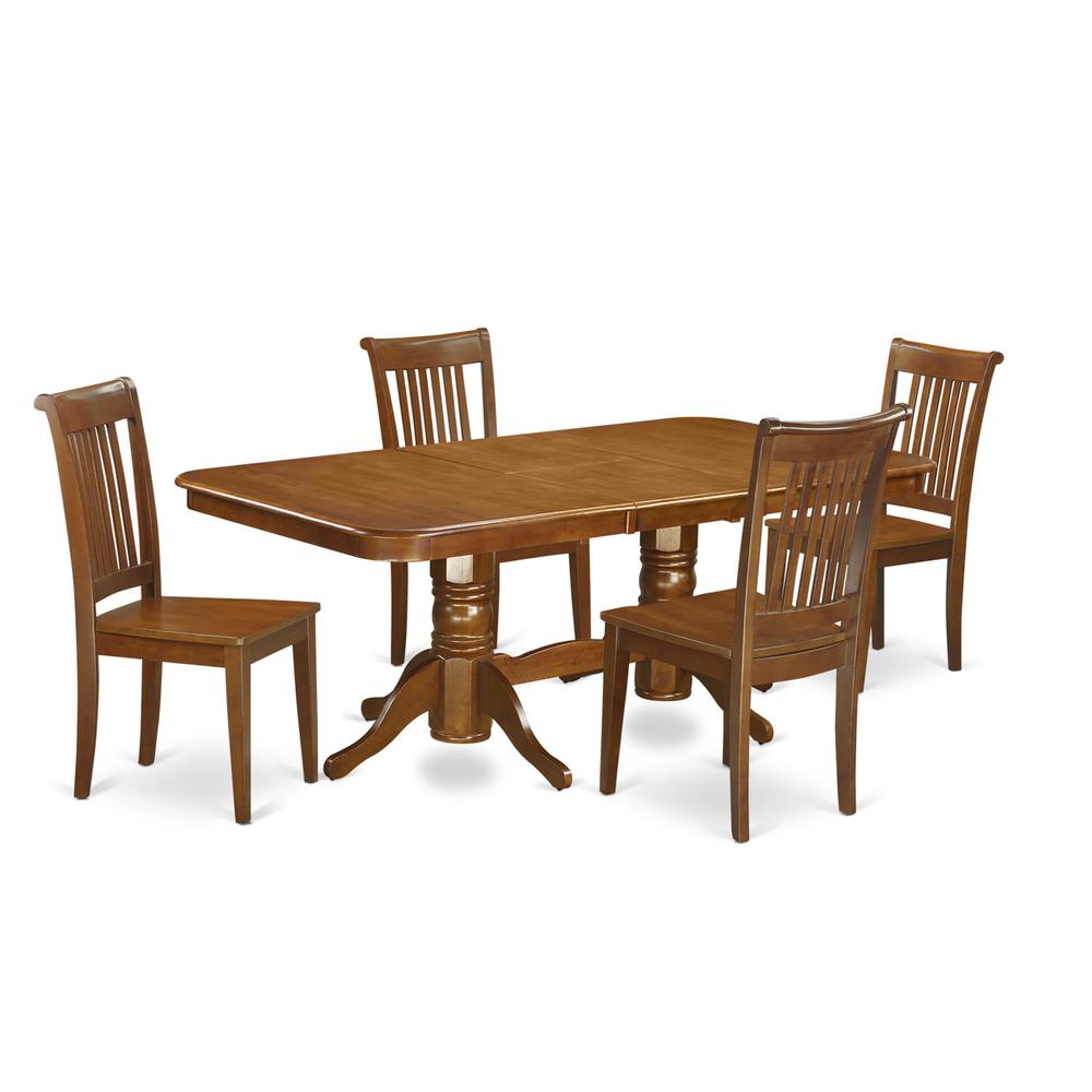 5  Pc  Dining  room  set  for  4  Dining  Table  with  Leaf  and  4  Dining  Chairs. Picture 2