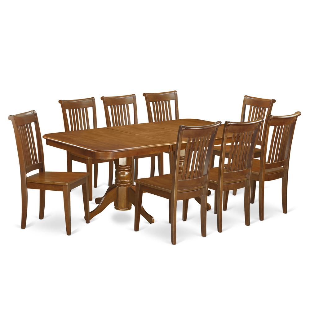 9  Pc  Dining  room  set  Table  with  Leaf  and  8  Kitchen  Dining  Chairs. Picture 2