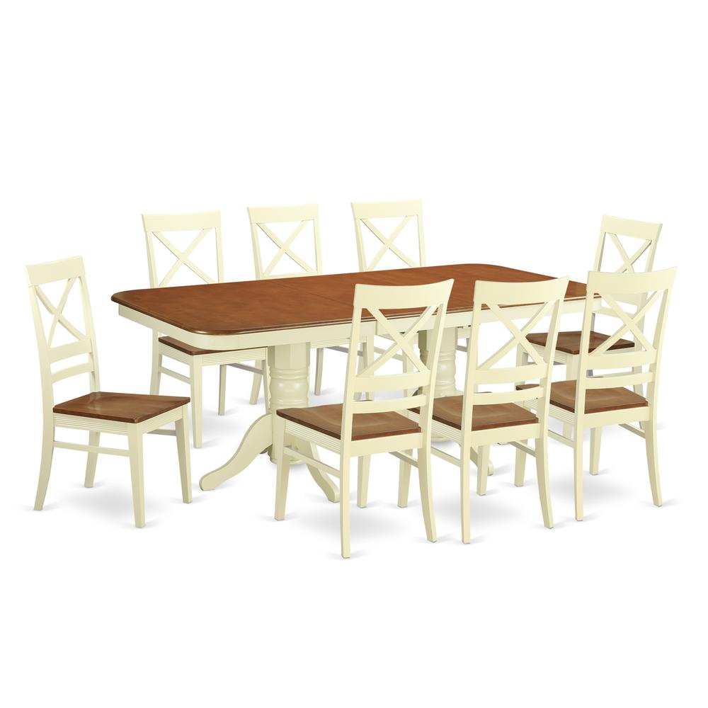 9  PC  Dining  room  set  for  8-  Dinette  Table  and  8  Dining  Chairs. Picture 2