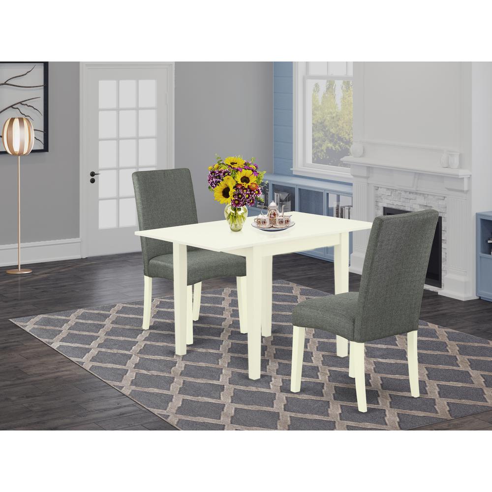 Dining Room Set Linen White, NDDR3-LWH-07. Picture 2