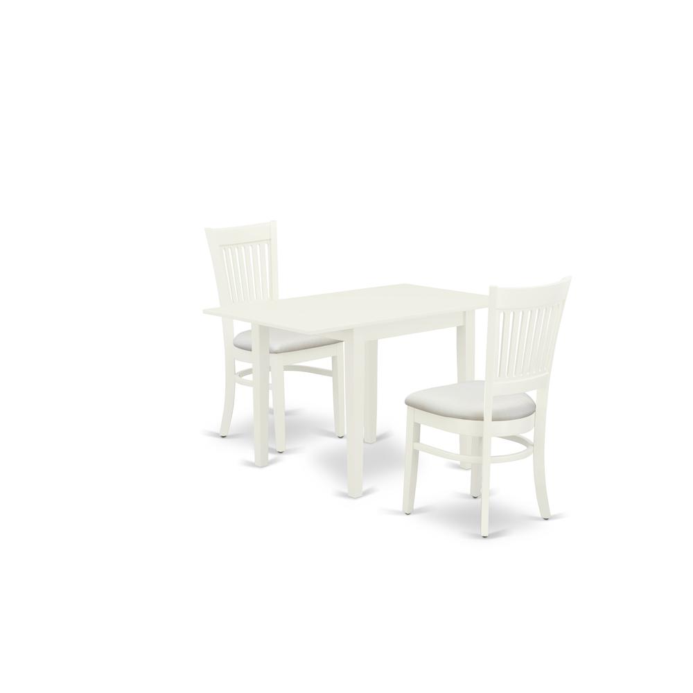 Dining Table- Dining Chairs, NDVA3-LWH-C. Picture 2