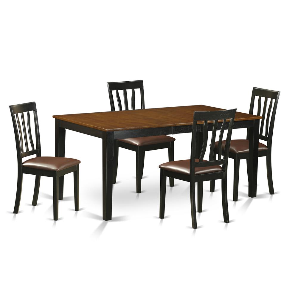 5  PC  Kitchen  Table  set-Dining  Table  and  4  Wood  Kitchen  Chairs. Picture 2