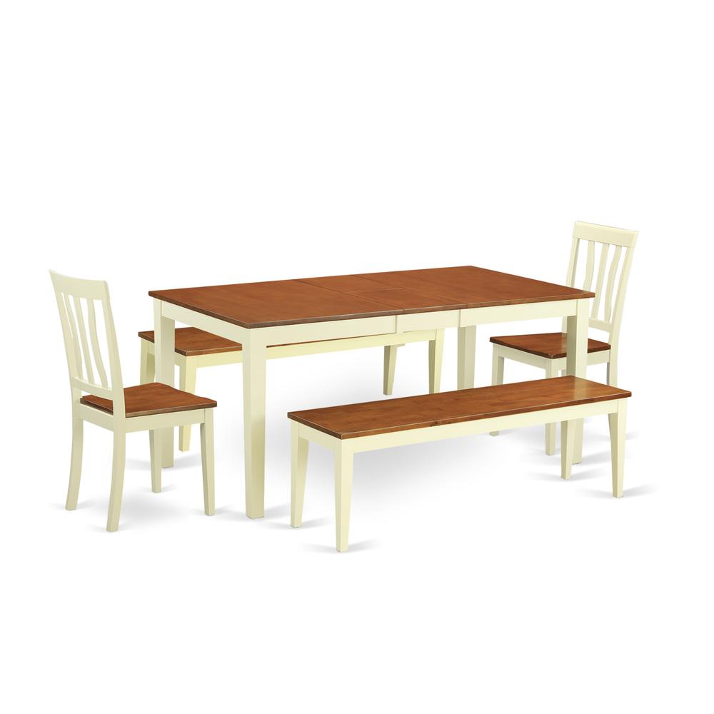 5  Pc  Dining  room  set  with  bench-Kitchen  Tables  and  2  Dining  Chairs  Plus  2  bench. Picture 2