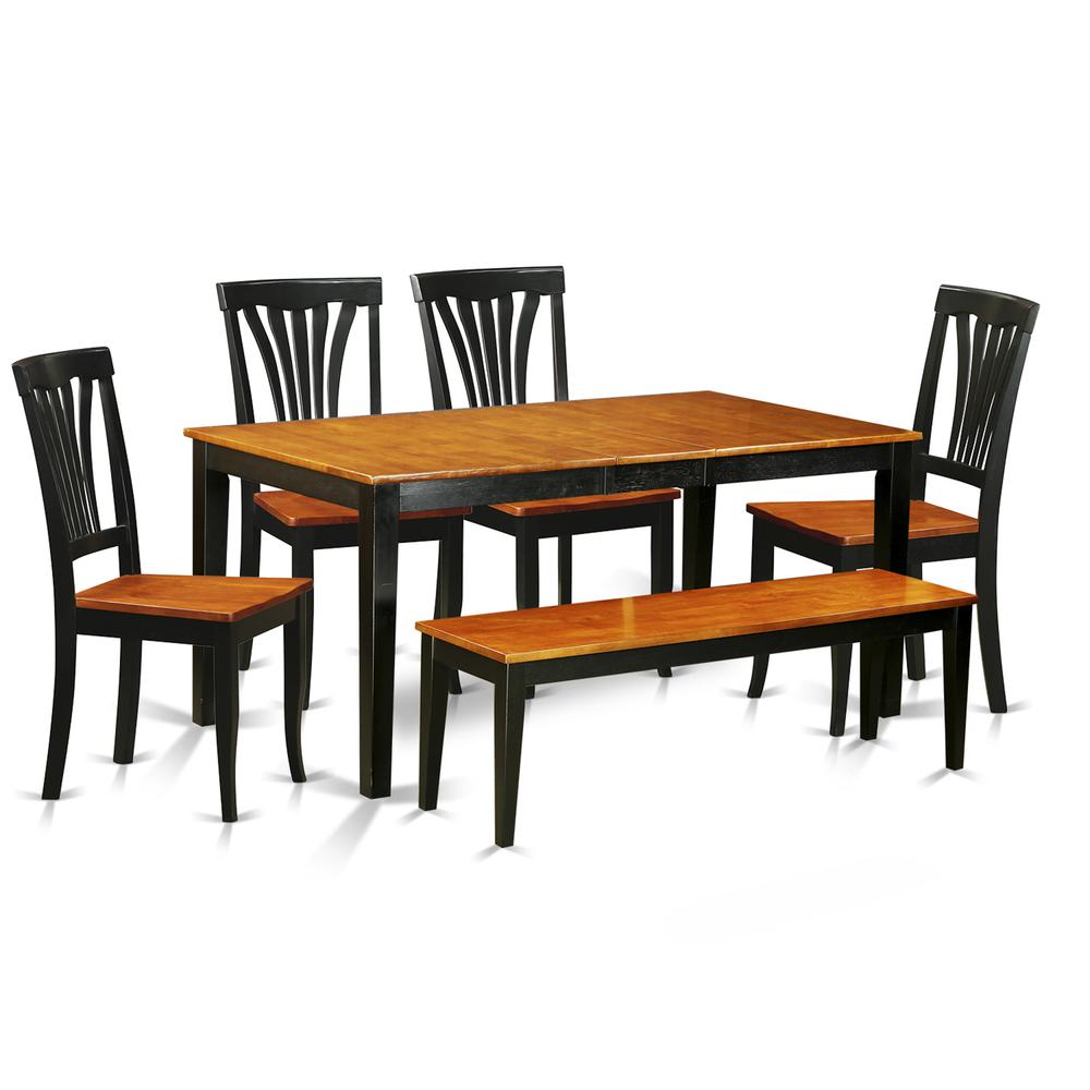 6  PC  Kitchen  Table  set-Dining  Table  and  4  Wood  Dining  Chairs  plus  a  bench. Picture 2