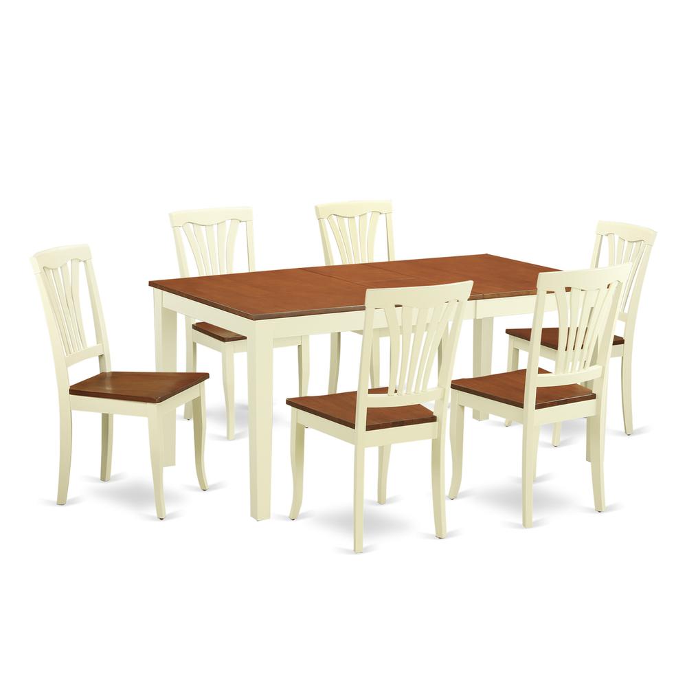 7  Pcs  Dining  set  -Kitchen  Table  and  6  Dining  Chairs. Picture 2