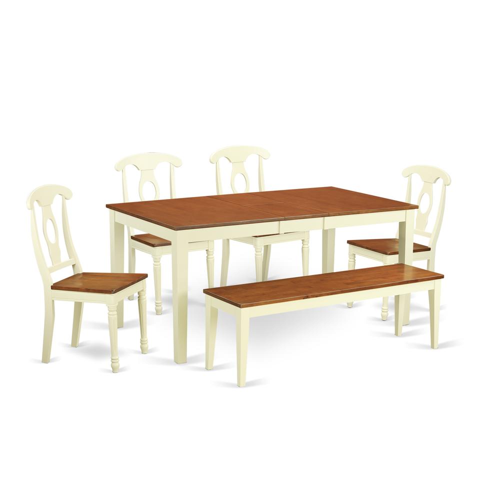 6-Pc  Dining  room  set  -  Kitchen  Table  and  4  Kitchen  Dining  Chairs  and  Bench. Picture 2
