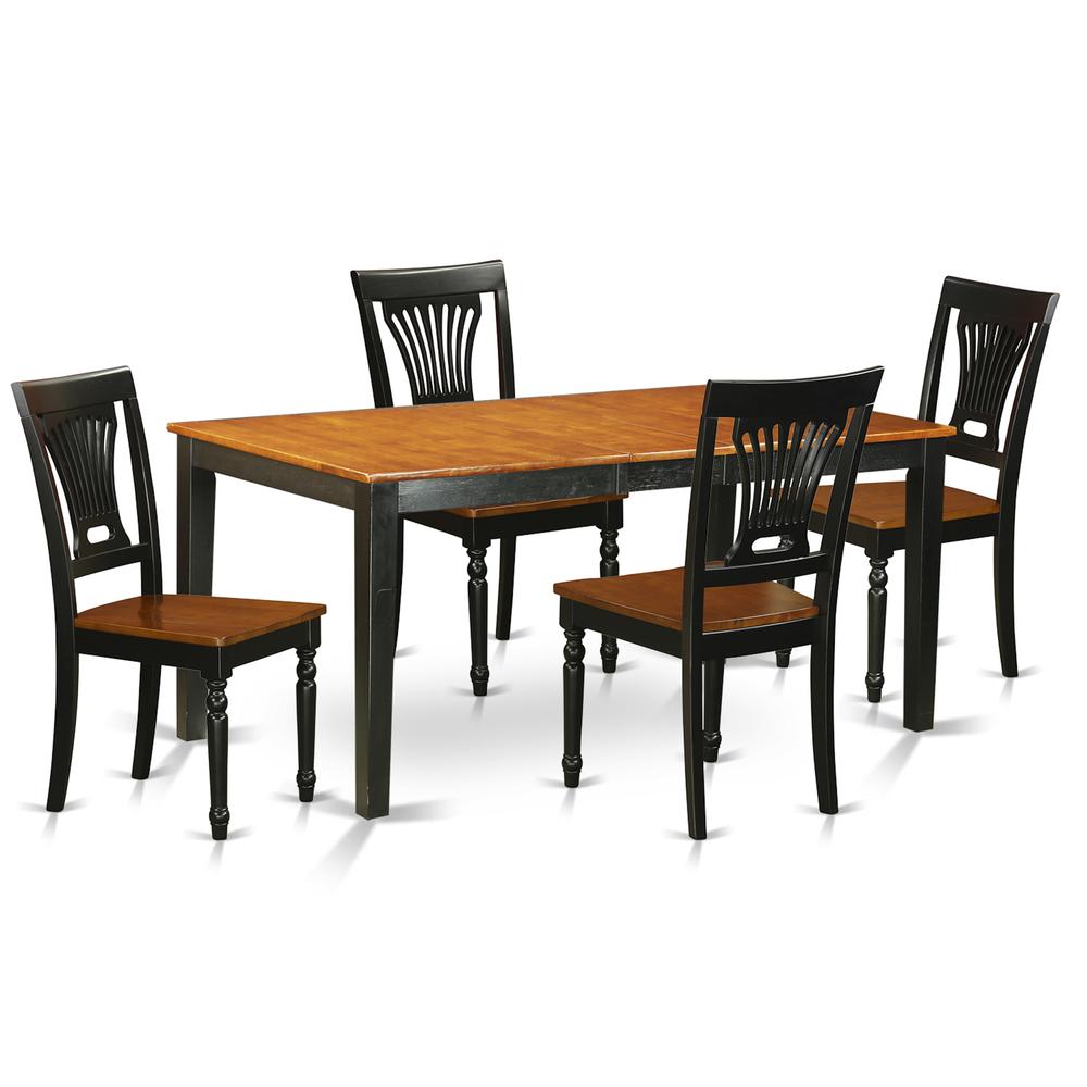 5  PC  Table  set-Dining  Table  and  4  Wooden  Dining  Chairs. Picture 2