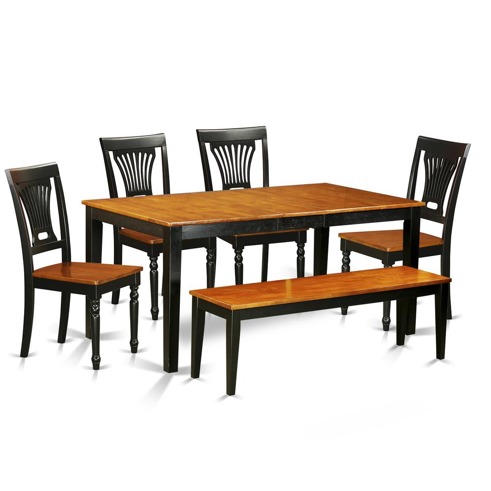 6  PC  Dining  room  set  with  bench-Kitchen  Tables  and  4  Dining  Chairs  Plus  bench. Picture 2