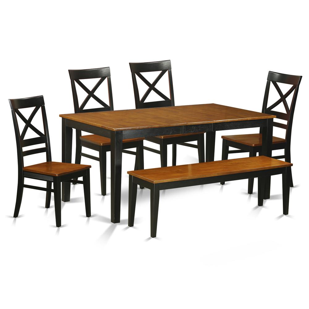 6  PC  Dining  room  set  with  bench-Kitchen  Tables  and  4  Dining  Chairs  Plus  bench. Picture 2