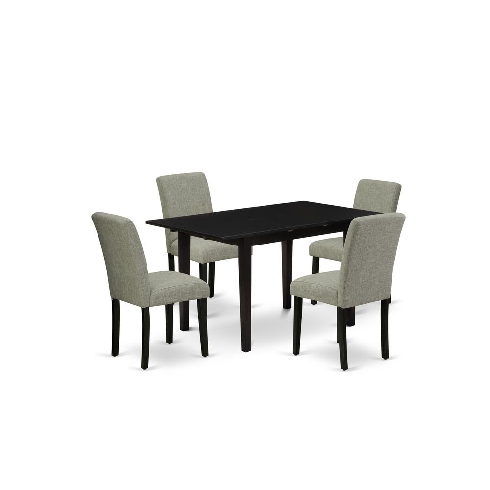 Dining Table- Dining Chairs, NOAB5-BLK-06. Picture 2