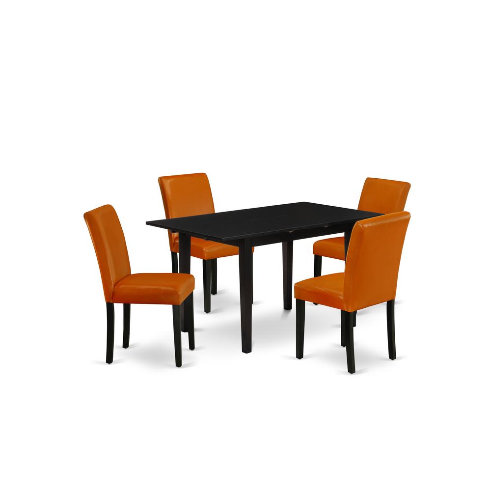 Dining Table- Dining Chairs, NOAB5-BLK-61. Picture 2