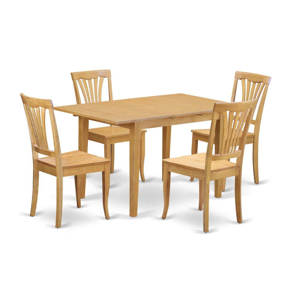 5  PcTable  and  chair  set  -  Dining  Table  for  small  spaces  and  4  Dining  Chairs. Picture 2