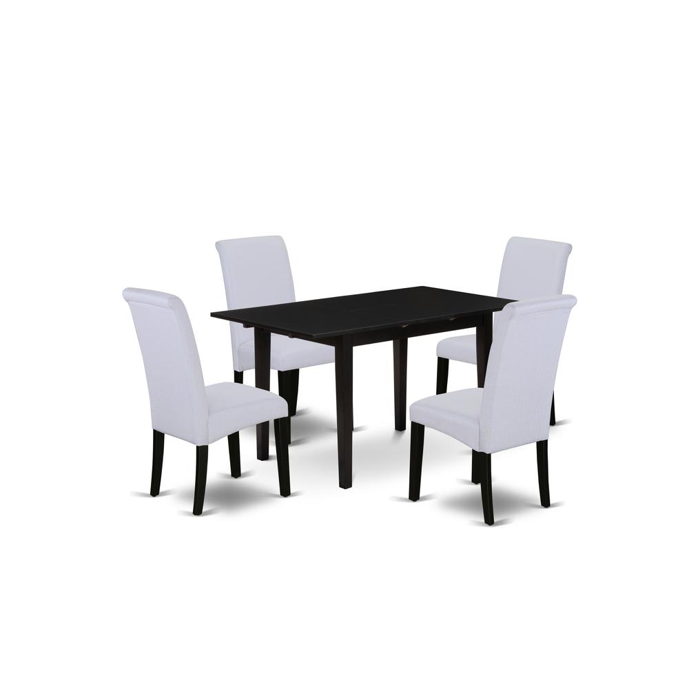 Dining Table- Dining Chairs, NOBA5-BLK-05. Picture 2