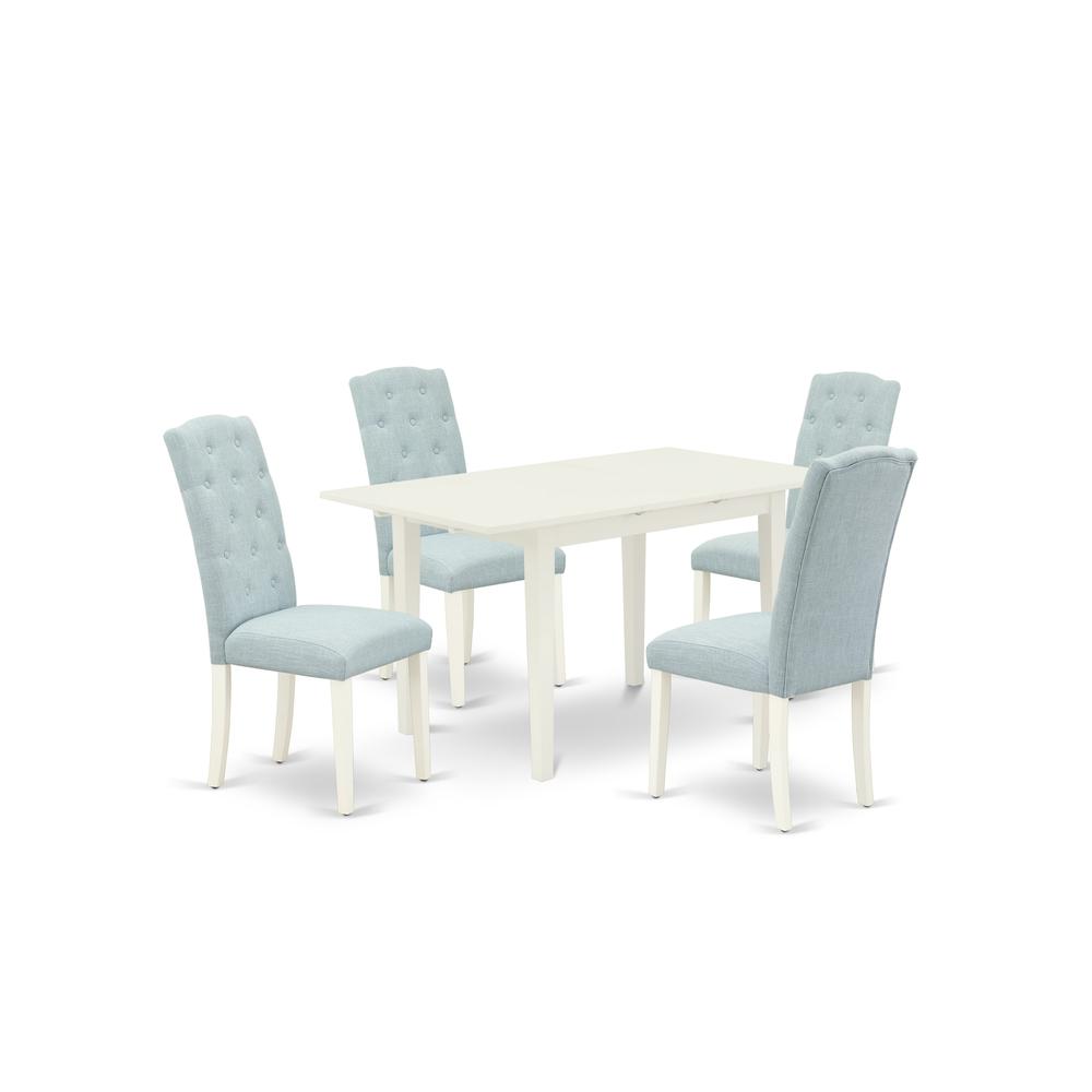 Dining Table- Dining Chairs, NOCE5-LWH-15. Picture 2