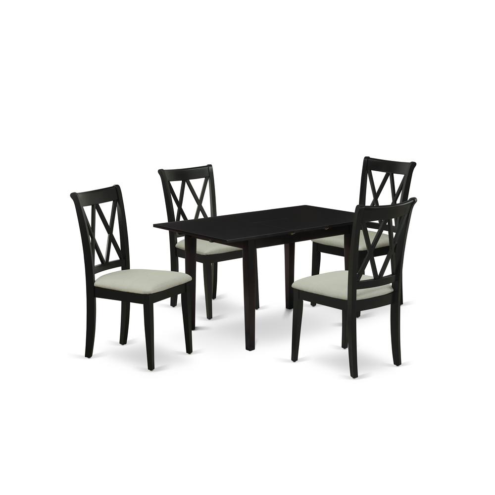 Dining Table- Dining Chairs, NOCL5-BLK-C. Picture 2