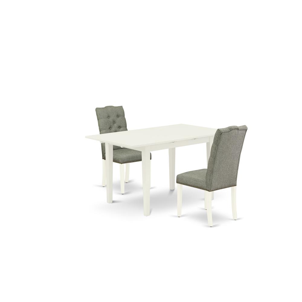 Dining Table- Parson Chairs, NOEL3-LWH-07. Picture 2