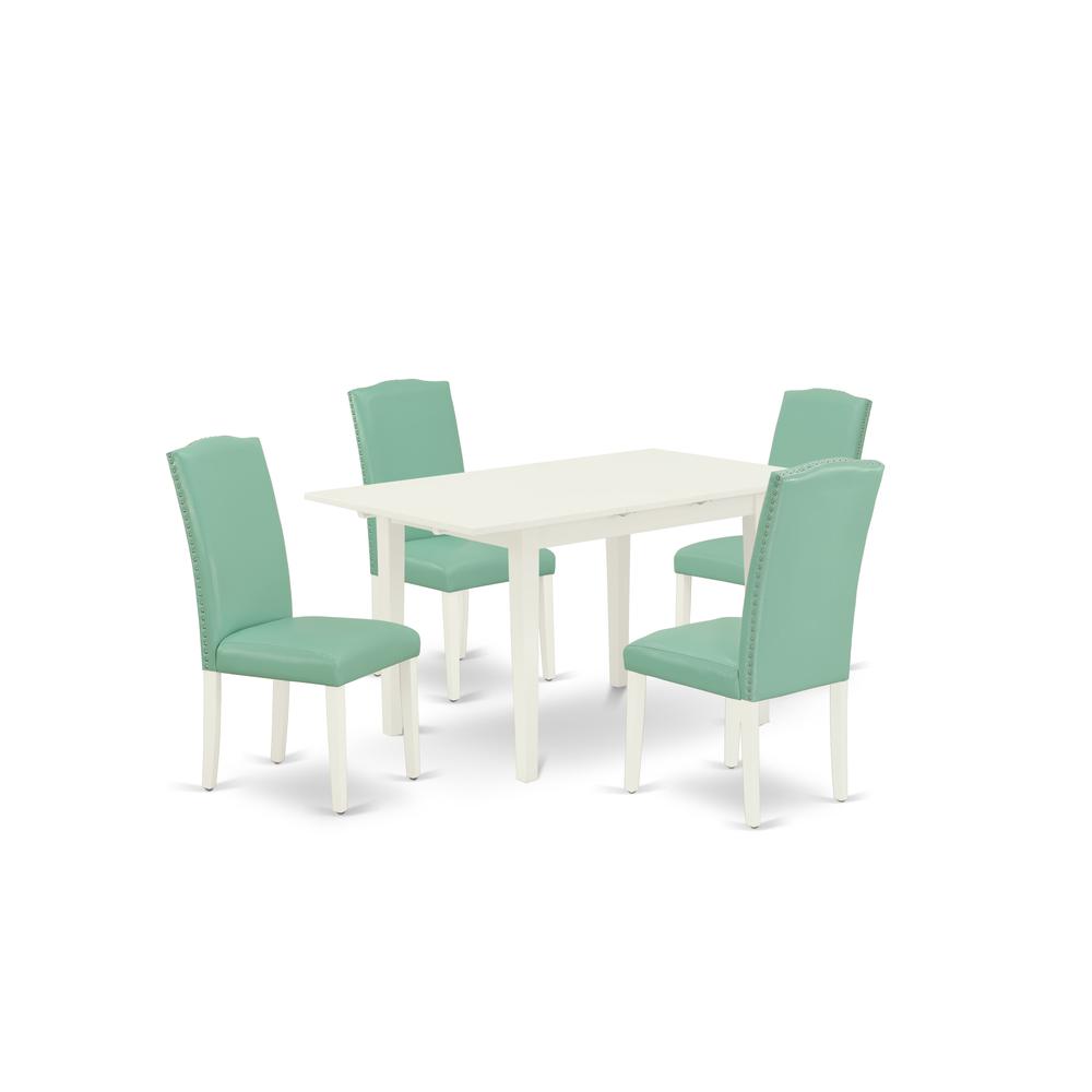 Dining Table- Parson Chairs, NOEN5-LWH-57. Picture 2