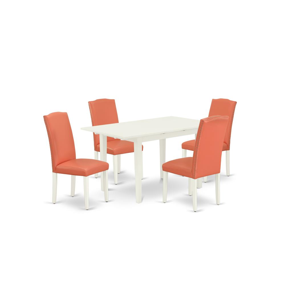 Dining Table- Parson Chairs, NOEN5-LWH-78. Picture 2