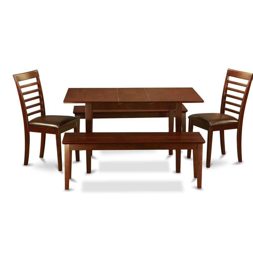 5  Pc  Kitchen  nook  Dining  set  -  Table  plus  2  Dining  Table  Chairs  and  2  Benches. Picture 2