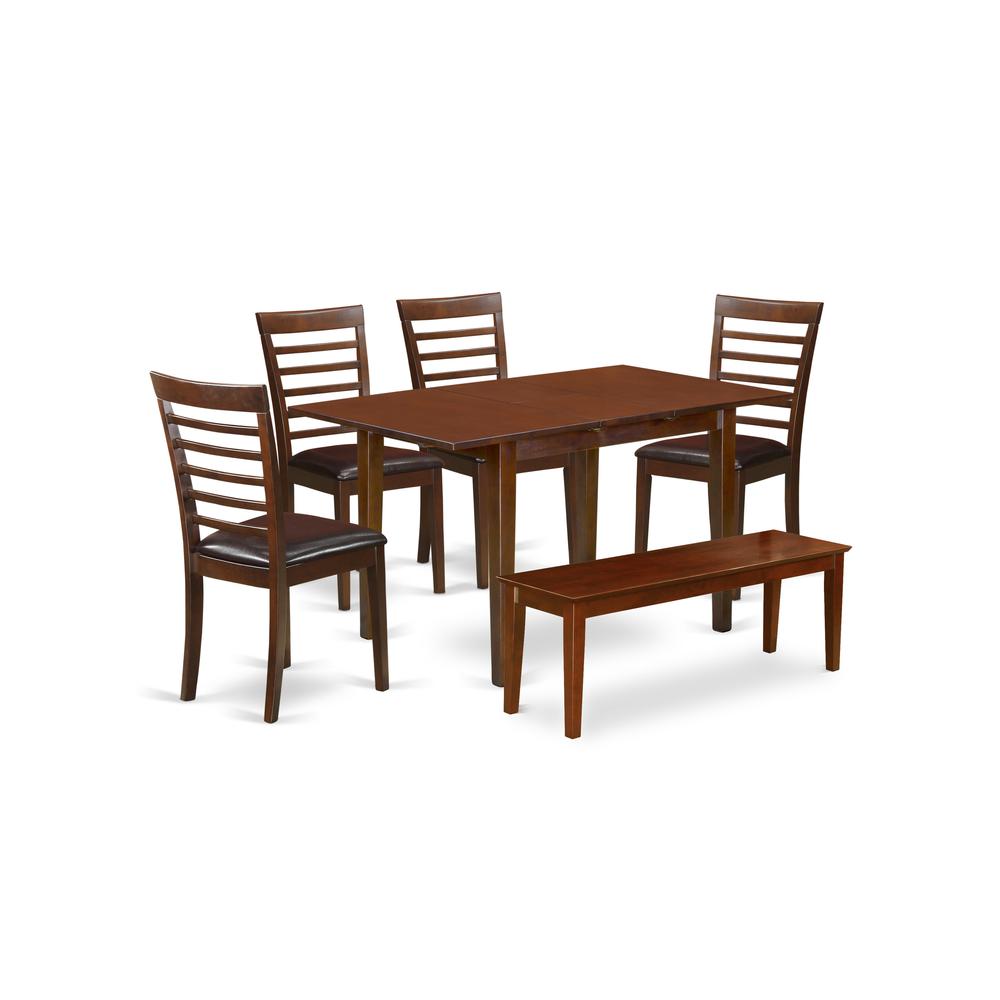 6  Pc  small  Table  set  -  Table  and  4  Dining  Chairs  plus  Bench. Picture 2