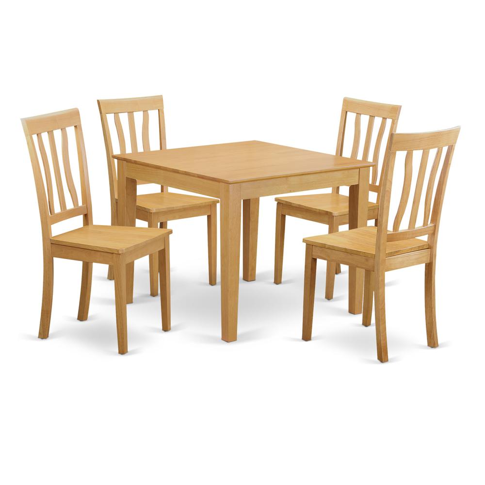 5  Pc  Kitchen  Table  -square  Table  and  4  Kitchen  Chairs. Picture 2