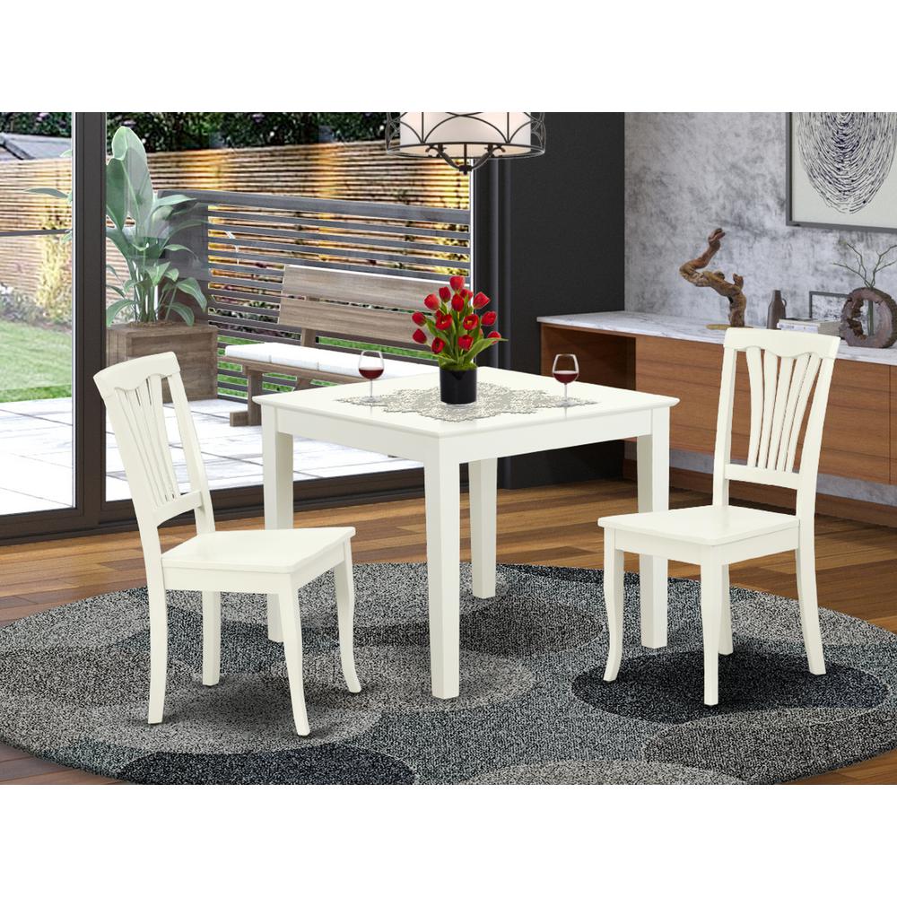 Dining Room Set Linen White, OXAV3-LWH-W. Picture 2