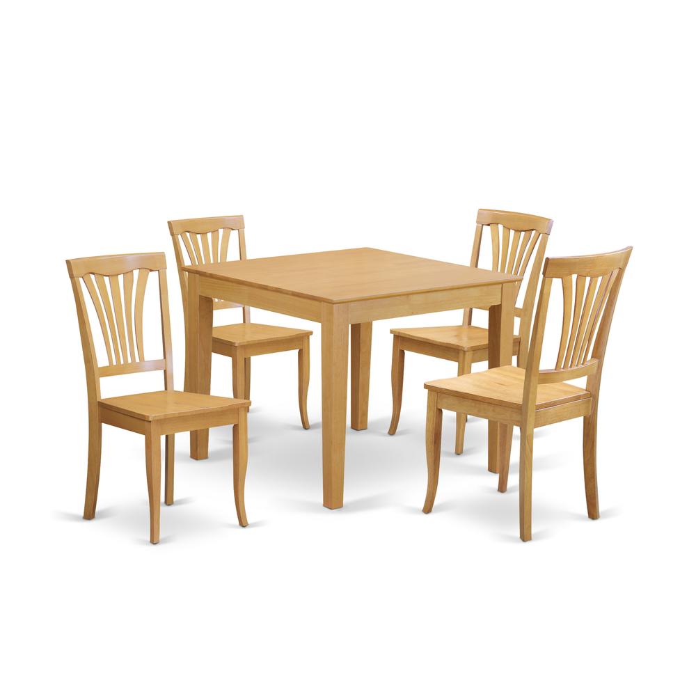 5  Pc  small  Kitchen  Table  and  Chairs  set  -square  Dinette  Table  and  4  Kitchen  Chairs. Picture 2