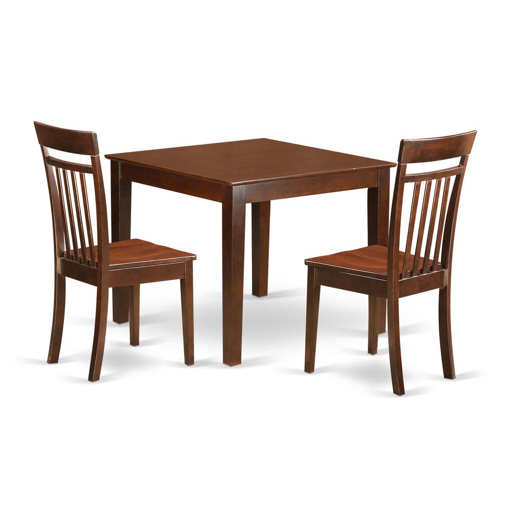 3  PC  Dinette  Table  set  with  a  Dining  Table  and  2  Dining  Chairs  in  Mahogany. Picture 2