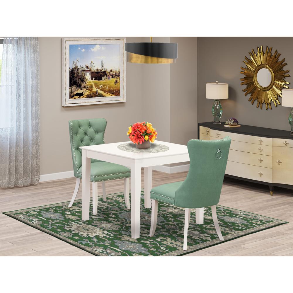 3 Piece Dining Room Set Contains a Square Kitchen Dining Table. Picture 6