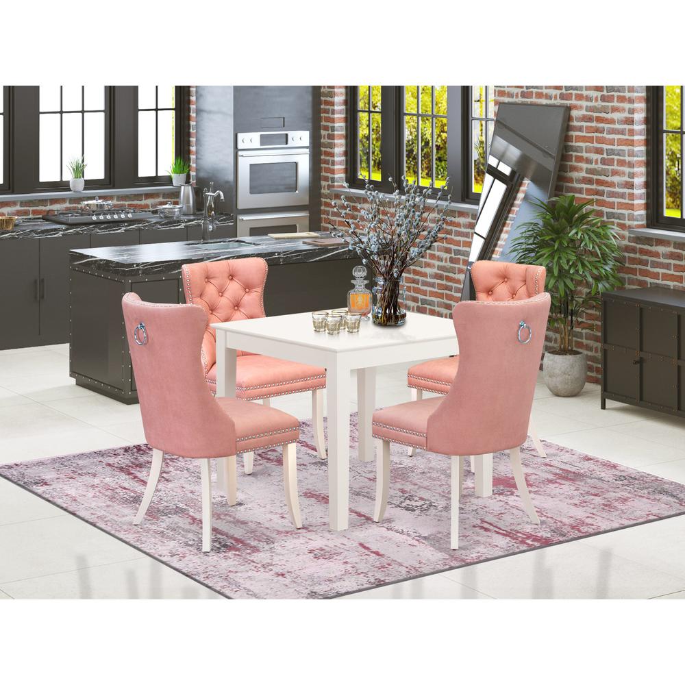 5 Piece Dinette Set for Small Spaces Contains a Square Dining Table. Picture 6