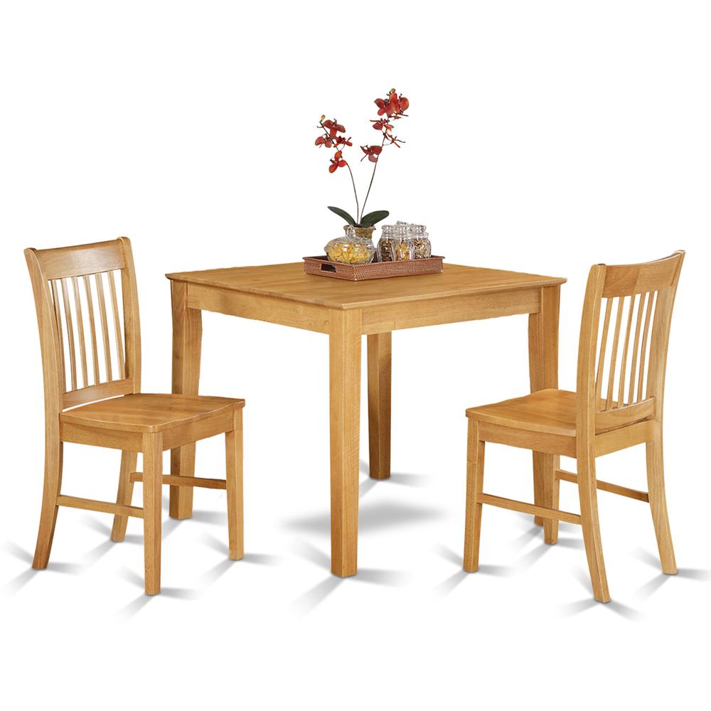 3  Pc  small  Kitchen  Table  set  -  square  Kitchen  Table  and  2  dinette  Chairs. Picture 2