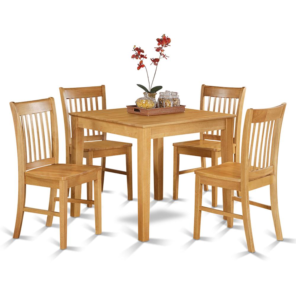5  Pc  Kitchen  Table  -  square  Table  and  4  Kitchen  Dining  Chairs. Picture 2