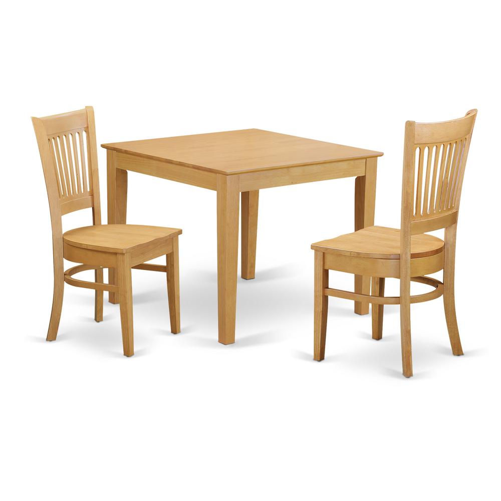 3pcs Small Kitchen Table set - Small Kitchen Table and 2 Dining Chairs. Picture 2