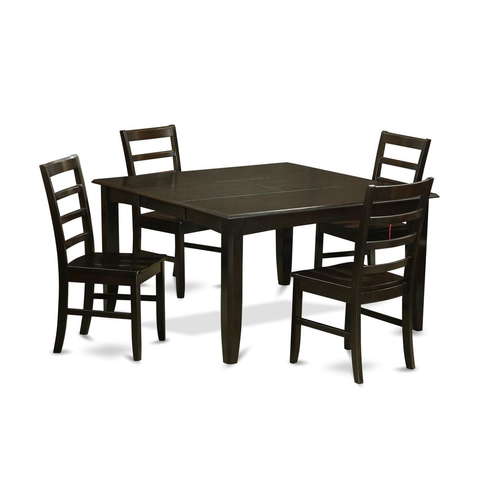 5  Pc  Kitchen  set-Table  with  Leaf  and  4  dinette  Chairs.. Picture 2