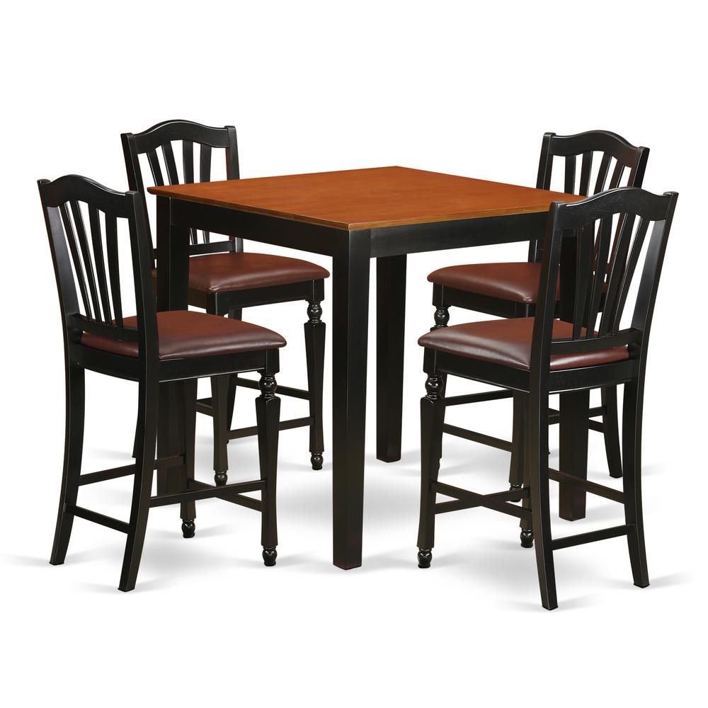 5  Pc  counter  height  Kitchen  table  set  -  Kitchen  dinette  Table  and  4  Kitchen  Dining  chair.. Picture 2