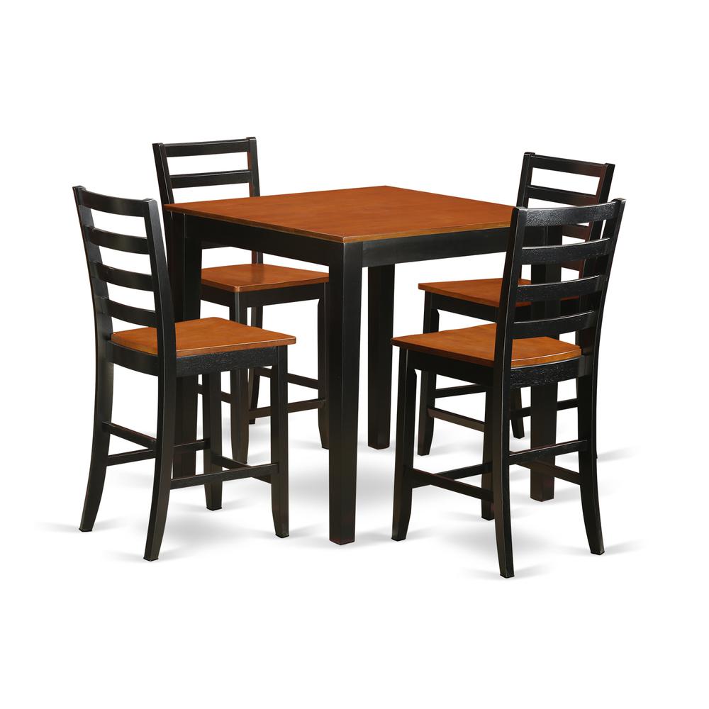 5  PC  counter  height  pub  set  -  counter  height  Table  and  4  Kitchen  Dining  Chairs.. Picture 2
