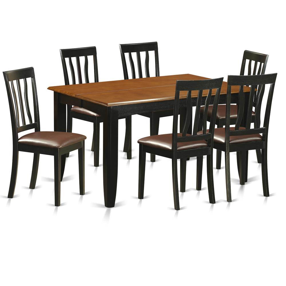 7  PC  Dining  room  set-Dining  Table  and  6  Wood  Dining  Chairs. Picture 2