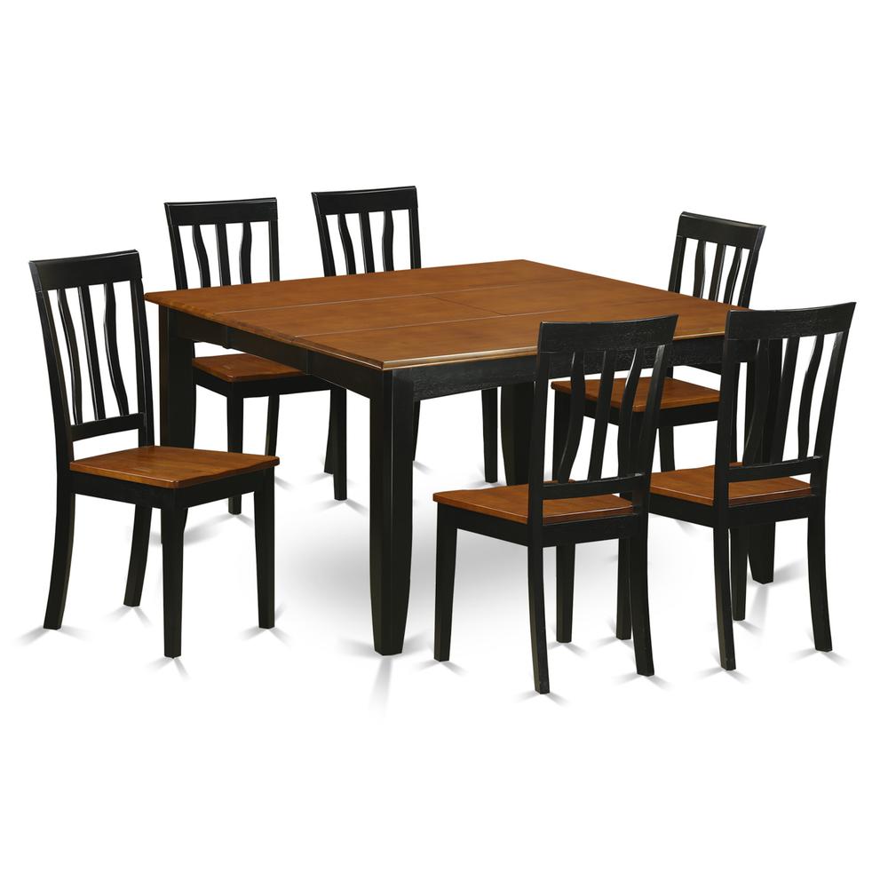 7  Pc  Dining  room  set-Dining  Table  and  6  Wooden  Dining  Chairs. Picture 2