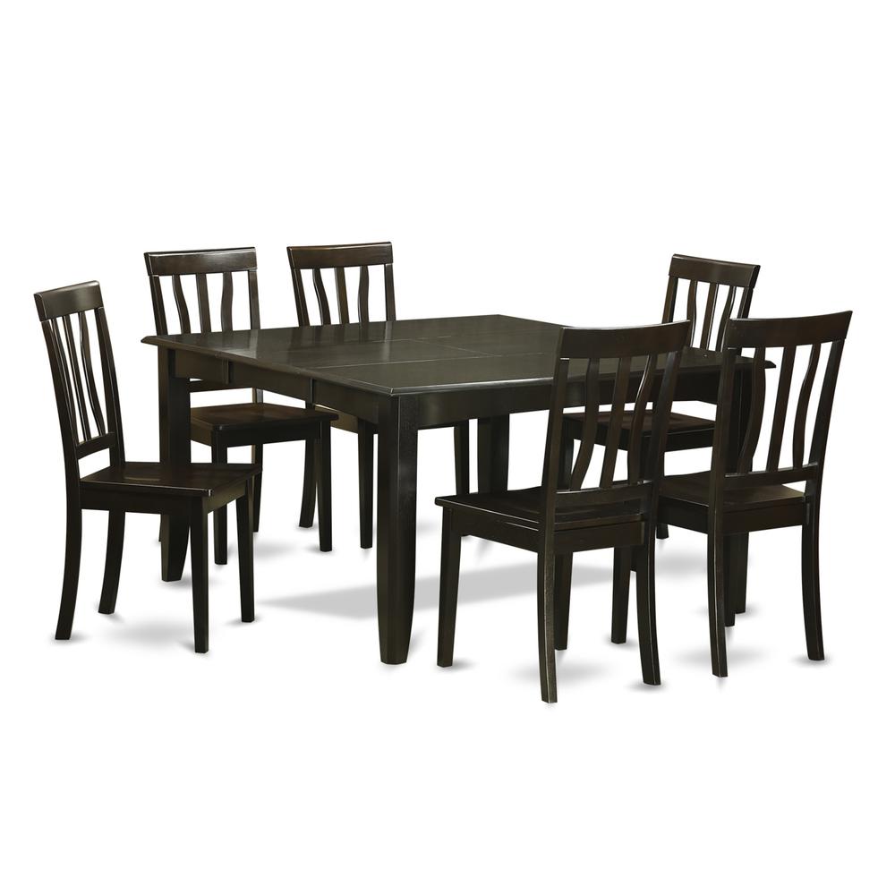 7  Pc  Dining  room  set-Dinette  Table  with  Leaf  and  6  Dinette  Chairs.. Picture 1
