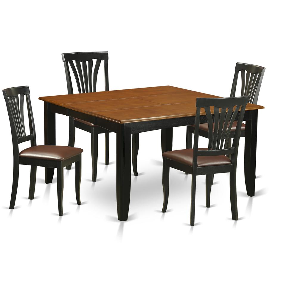 5PC  Dining  room  set-Dining  Table  and  4  Wood  Dining  Chairs. Picture 2