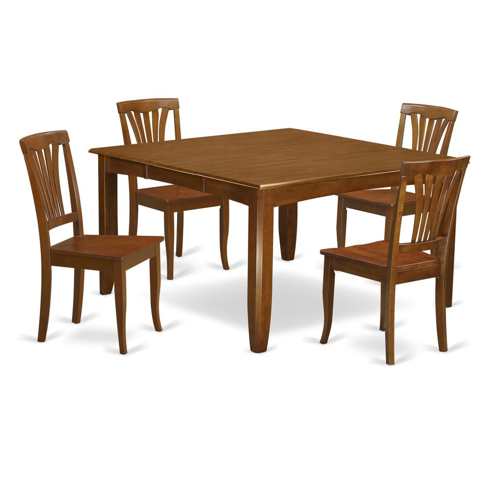 5  Pc  Dining  set-Dining  Table  with  Leaf  and  4  Dinette  Chairs.. Picture 2